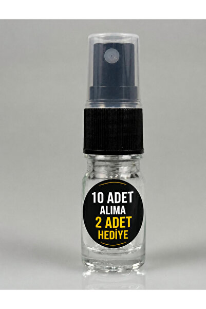Pause Art Home 5 CC ŞEFFAF CAM ŞİŞE - SİYAH SPREYLİ - 5 ML SAYDAM FISFIS ŞİŞE
