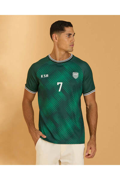 REDTAG تي شيرت رجالي أخضر KSA FIFA