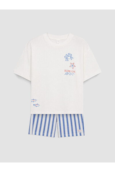 LC Waikiki Quality Parts Printed Boys' Shorts Set from Çelebi Store