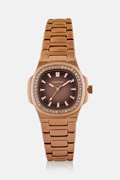 Bebe Women BB5874LA Stainless Steel Analog Watch 26 mm, Rose Gold