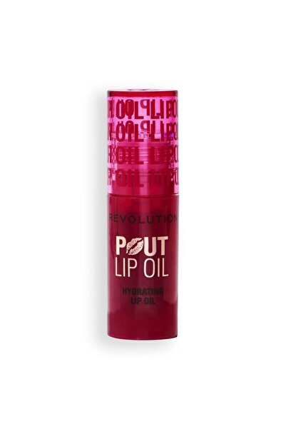 OEM Makeup Revolution, Ulei de buze Pout, Luciu, Ulei de buze, Roșu cireșiu, ...