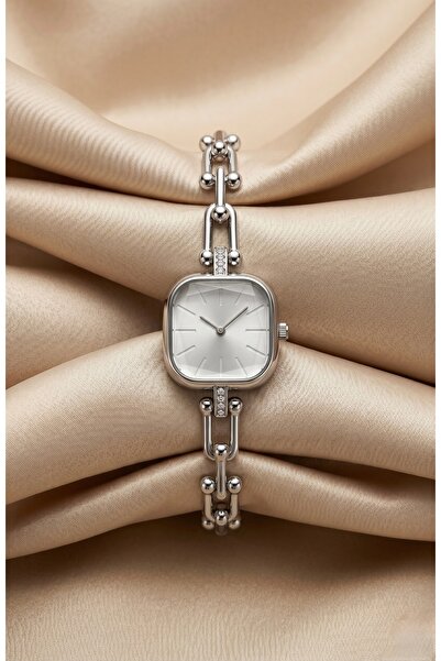 KLISHE Butik Tifany Women's Steel Watch Silver Color Square Case Vintage Old ...