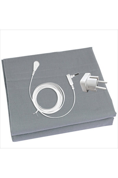 Choice12 99x203CM EU PLUG Grey Grounding Mat Grounding Bed Sheet with 5% Silv...