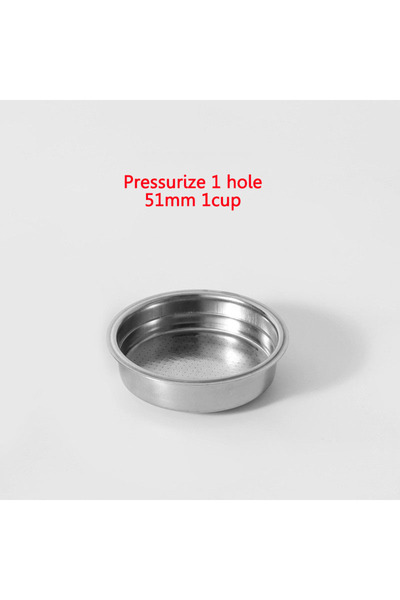 choice2 51mm 1cup 51MM/58MM Pressurized 1 hole Coffee Filter Basket Single/Do...