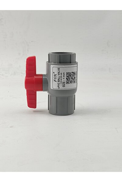 İnda 1" Inch Plastic Cpvc Ball Valve Fox for Water - Red Hand India