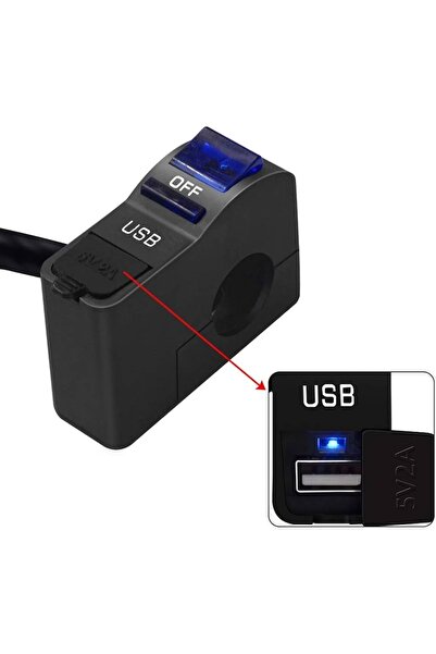 monero USB ŞARJ + SİS FARI AÇ KAPA GİDON BAĞLANTI IŞIKLI