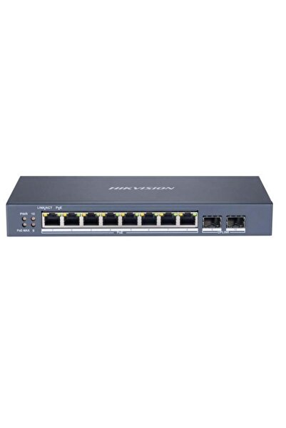Hikvision DS-3E1510P-SI محول PoE ذكي قابل للإدارة بـ 8 منافذ بسرعة 10-100-100...