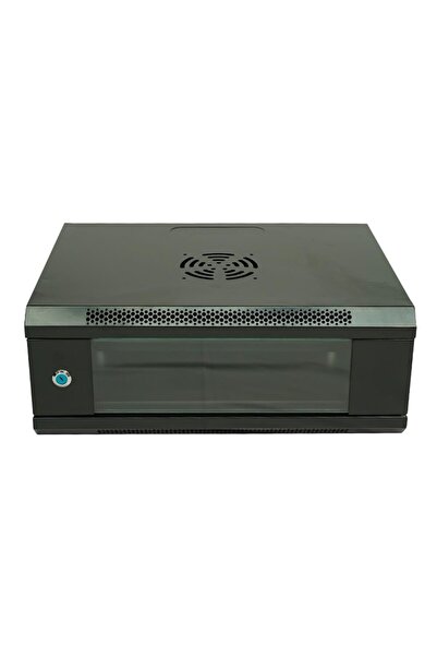 AREY TEKNOLOJİ Racksan ML-6404S 4U خزانة مثبتة على الحائط (200-530-400) رف + ...