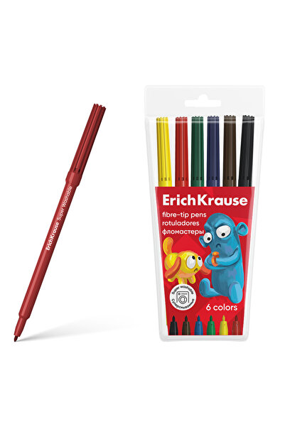 OEM Carioca ErichKrause Jolly Friends Super Lavabile 6 culori/set