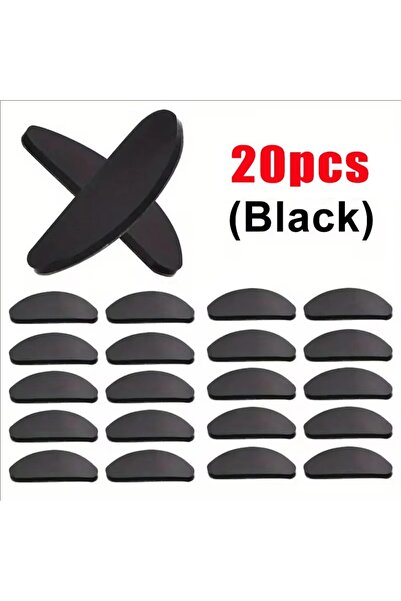 Choice1 Black-20pcs Clear Non-Slip Glasses Nose Pads Invisible Silicone Self ...