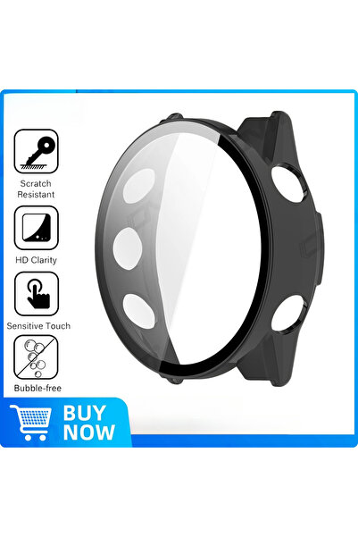 Choice11 Garmin 970 Black Glass+Case for Forerunner 970 570 42mm 47mm Tempere...
