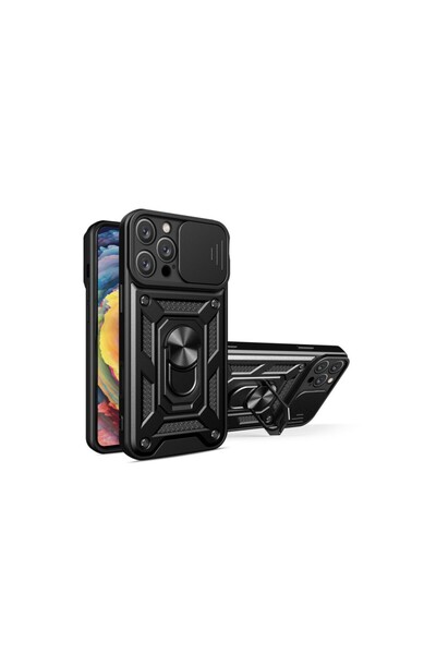 UnDePlus Apple iPhone 16 Pro Kılıf Kamera Korumalı Zırh Tank Sürgülü Vega Kapak