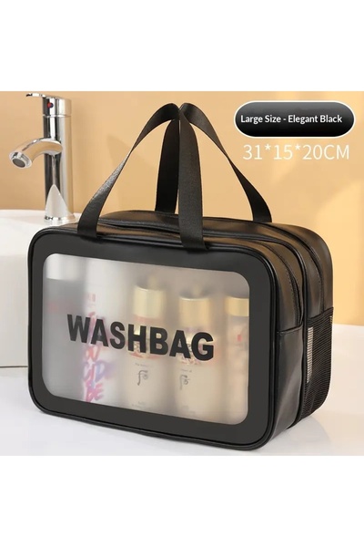 Choice1 large black HOMEFISH Large capacity transparent dry wet separation do...