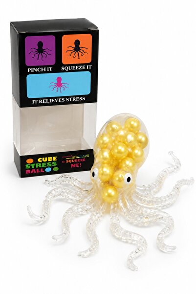 DAT Pearl Squishy Octopus Fidget Toy, Sea Animal Stress Relief Sensory Squeez...