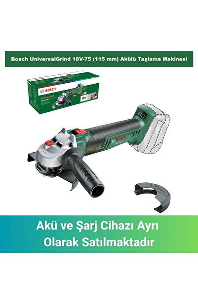 Bosch Akülü Taşlama Universal Grind 18v-75 Solo (AKÜ VE ŞARJ CİHAZI DAHİL DEĞ...