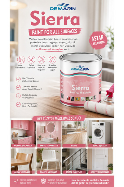 Demarin Sierra Yenil Nesil Dönüşüm - Renovasyon Boyası SOFT SERİ