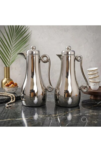 Al Hadaya Mall Trams Nickel Nickel Elegant Design Set - Shiny Silver - 1 + 1 ...