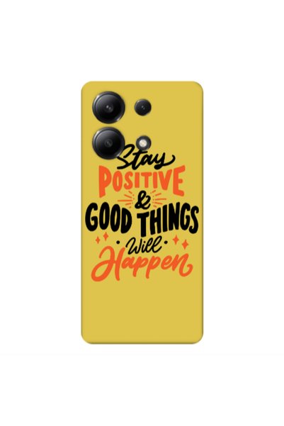 Other Xiaomi Redmi Note 13 4G Stay Positive Yellow Colored Silicone TPU Θήκη