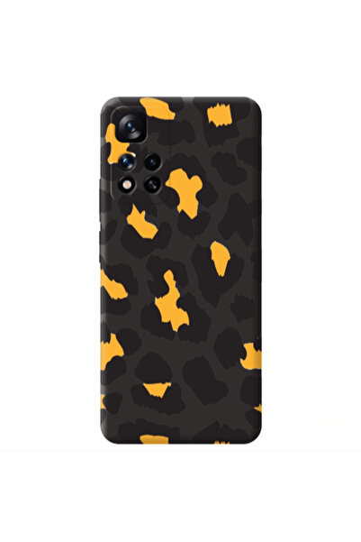 Other Xiaomi Redmi Note 11 Pro 5G Yellow leopard Black Colored Silicone TPU Θήκη