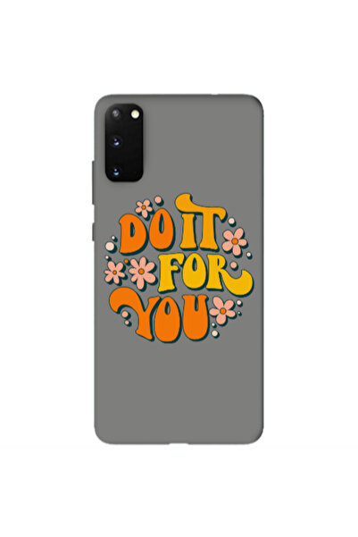 Other Samsung S20 Do it For You Grey Colored Silicone TPU Θήκη