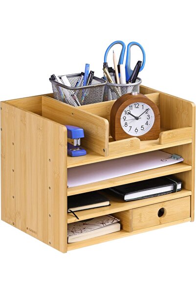 Navaris Organizator de birou, 33x24x26 cm, sertare și compartimente, asamblar...