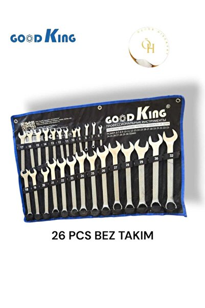 good king GOODKING 26 Parça Kombine Anahtar Takımı (Bez Çantalı)