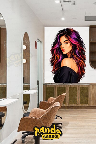 PANDA SOKAĞI Salon lepote 100x100 cm naljepnica zidna naljepnica samolepljiva...