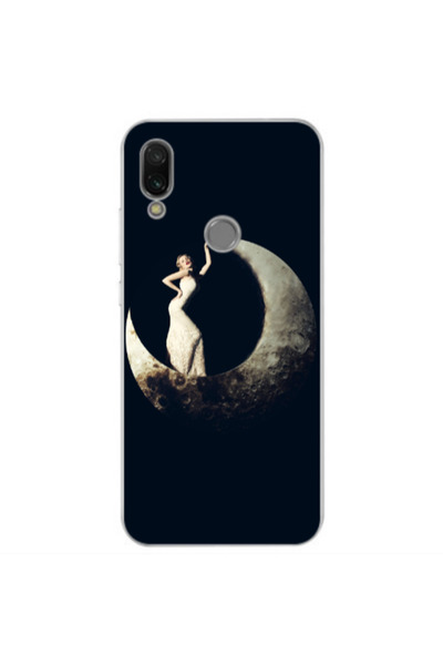 Other Xiaomi Redmi Note 7 Woman in moon Transparent Silicone TPU Θήκη
