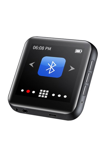 Ruizu MP3 player M4 με ηχείο, 1.8", 16GB, BT, ελληνικό μενού, μαύρο