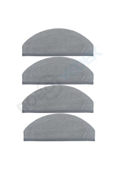 robotyedek Roborock Saros 20 Sonic Compatible Microfiber Mop Cloth 4 Pieces