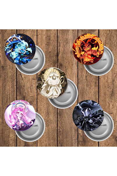mertfigur Cookie Run Kingdom The Five Beasts Buton Rozet Seti (44 mm)