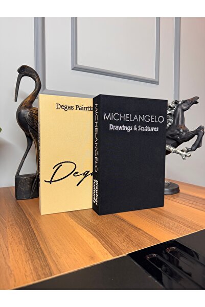 NAHİTA ATELİER TAŞ İŞLEMELİ MICHELANGELO DEGAS KUMAŞ DEKORATİF KUTU