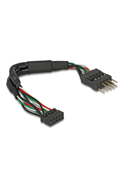 DELOCK καλώδιο USB 2.0 10-pin 2mm σε 2.54mm 41977, 480 Mbps, 12cm