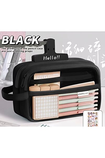 iyzi Large capacity pencil box pen holder school supplies cosmetic organizer