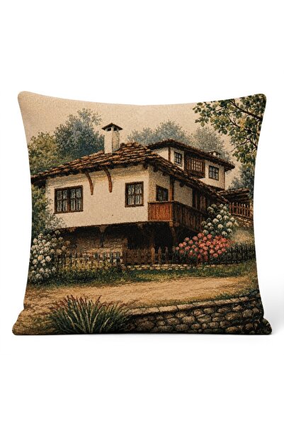 Melih AKSU Goblen Kırlent Pillow Case 43X43 cm Decorative Pillow Case (Withou...