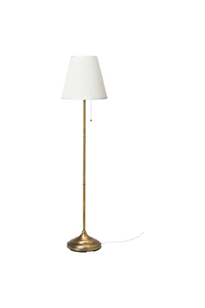 Empressco Altın Renk Pirinç Gövde 155 cm Yer Lambası, Şık ve Modern Tasarım