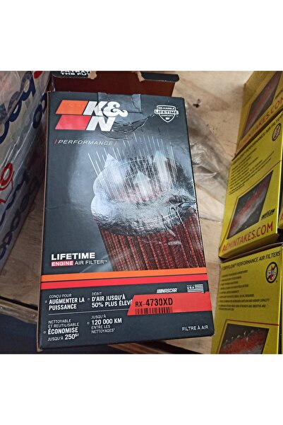 K&N RX-4730XD Üniversal Kelepçeli Kuru Yüksek Akışlı Orijinal Üniversal Hava ...