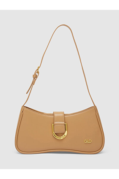 Globus By Styli Khaki Solid Shoulder Bag