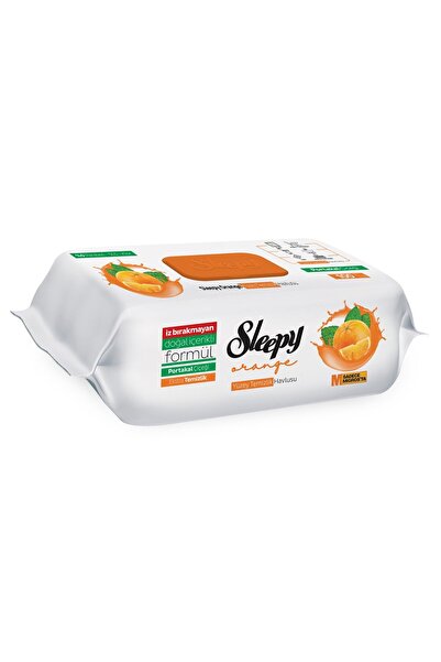 Sleepy Yüzey Temizlik Havlusu Portakal 100'lü (6'li Paket)