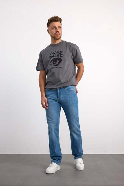 Vigoss Jeans 76077-73604 Men's Regular Fit Mid Waist Mid Leg Denim Pants 7607...