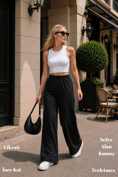 CEDY DENIM Summer Thin Fabric Pocketless High Waist Elastic Lycra Women's Pal...