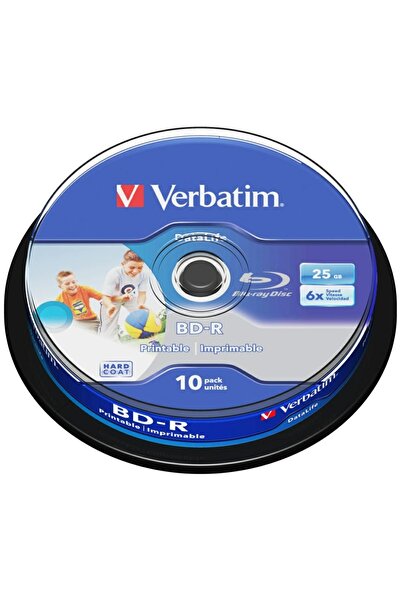 Verbatim BD-R SL 25GB 6x Λευκό Εκτυπώσιμο Σετ Δίσκων, 6 τεμάχια