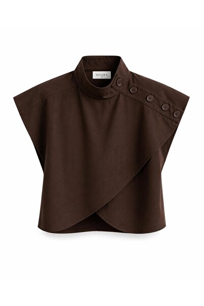 CASPARA Women's Soft Sky Asymmetrical Crop Shirt I Stylish, Office, Casual Wo...