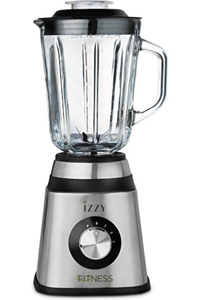 izzy IZ-1601 Μπλέντερ με Γυάλινη Κανάτα 1,5 λίτρα 1000W Ανοξείδωτο