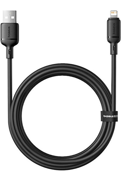 Baseus Σειρά Silky Καλώδιο USB-A σε Lightning 12W Μαύρο 2μ (P10377702113-01)