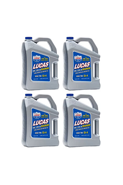 LUCAS كرتون زيت لوكاس 10W40 اربعة لتر ( 4 حبات ) - ( Pack of 4) 10W40 Motor O...
