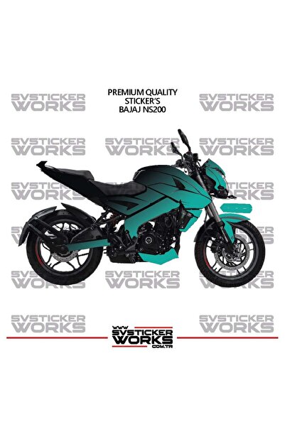 ARONA ملصق تزيين BAJAJ NS200 ثنائي اللون، طقم جاهز لتزيين المحرك، عالي الجودة