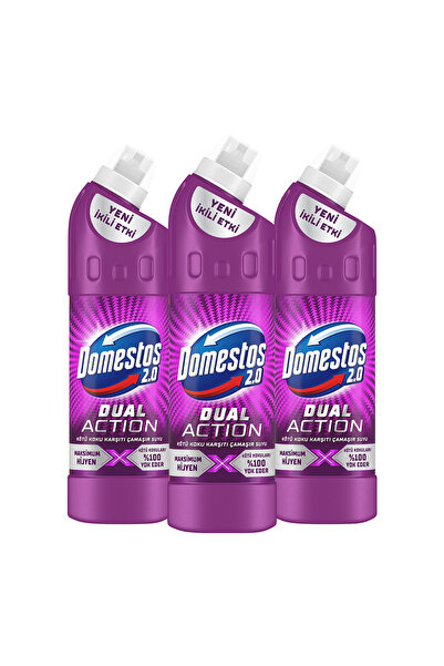 Domestos Dual Action Kötü Koku Karşıtı Çamaşır Suyu 750 ml x3