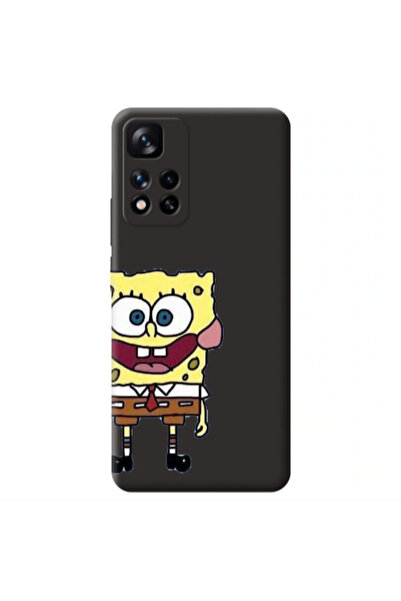 Other Xiaomi Redmi Note 11 Pro 5G Spong 2 Black Colored Silicone TPU Θήκη