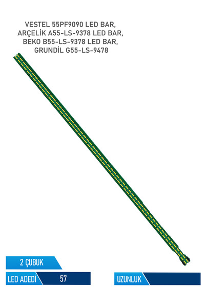 Arçelik Arcelik A55-LS-9378 Tv Led Bar 2 Parca 55 inc
